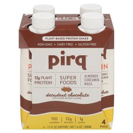 Pirq - Protein Shake Chocolate Peanut Butter 4pk - Case of 3-4/11 FZ