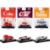 "Coca-Cola & Fanta" Set of 3 pieces New Release Limited Edition to 6980 pieces Worldwide 1/64 Diecast Model Cars by M2 Machines