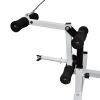 vidaXL Weight Bench with Weight Rack; Barbell and Dumbbell Set 264.6 lb