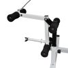 vidaXL Weight Bench with Weight Rack; Barbell and Dumbbell Set 198.4 lb