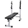 vidaXL Workout Bench with Weight Rack; Barbell and Dumbbell Set198.4 lb