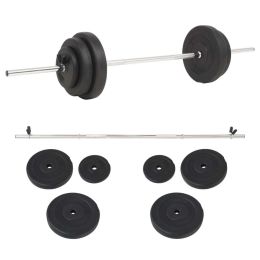 vidaXL Barbell Set 66.1 lb (SKU: 91398)